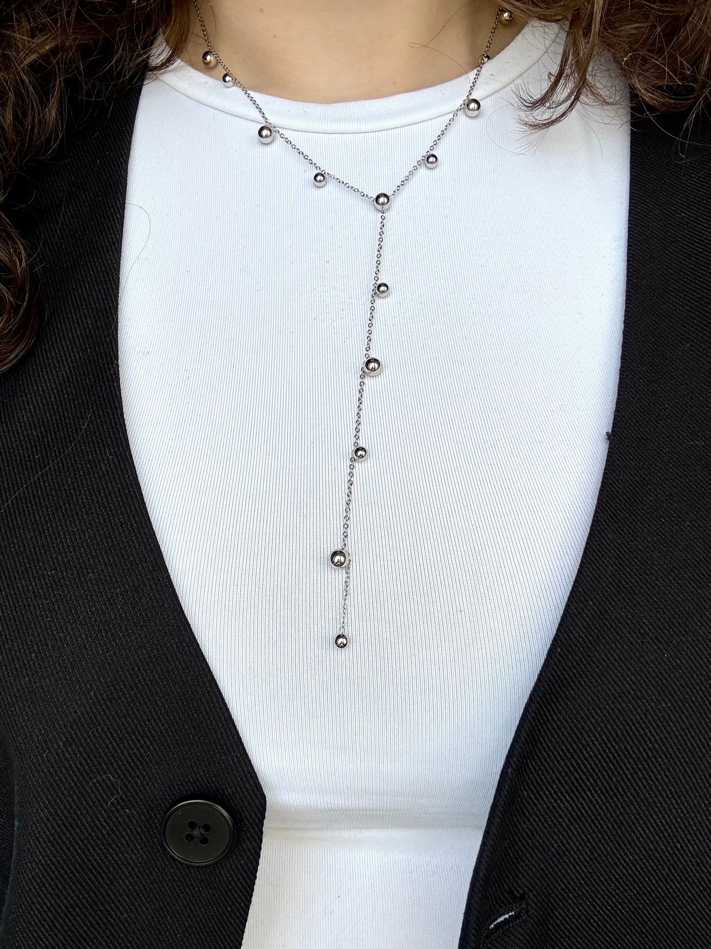 ‘PARTY’ ketting - zilver