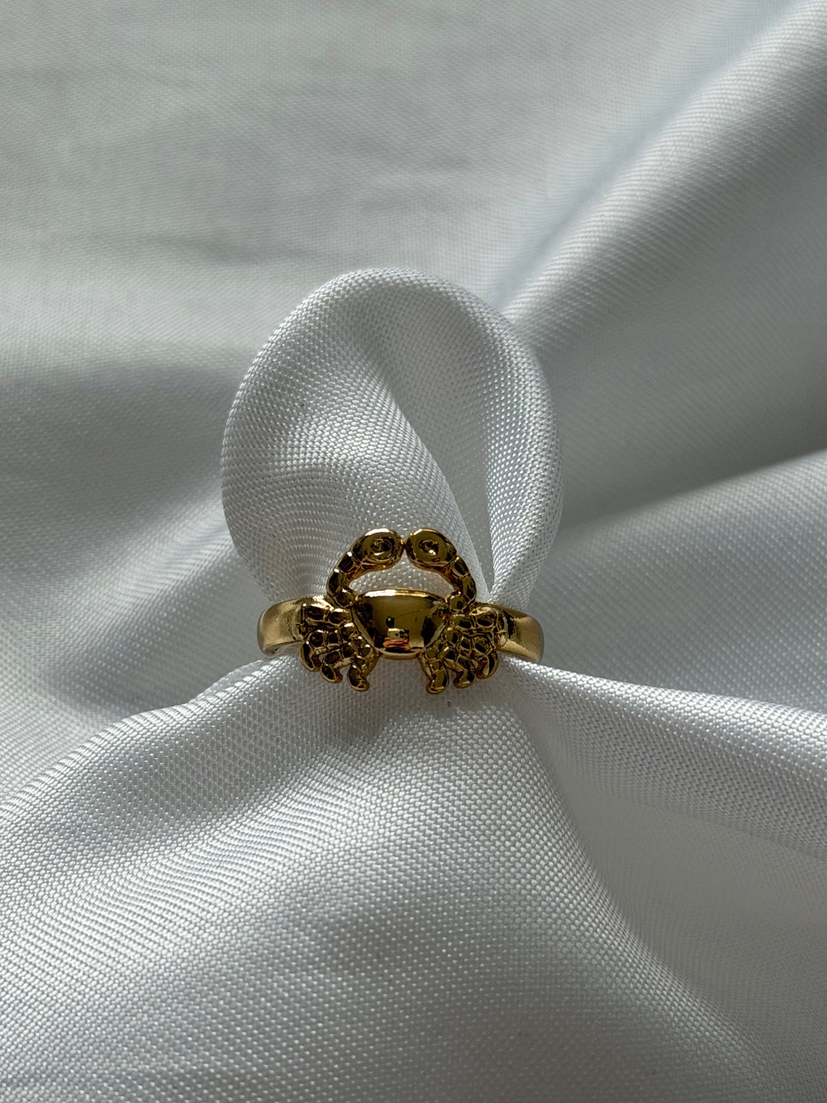 ‘MINI KRAB’ ring - goud/zilver