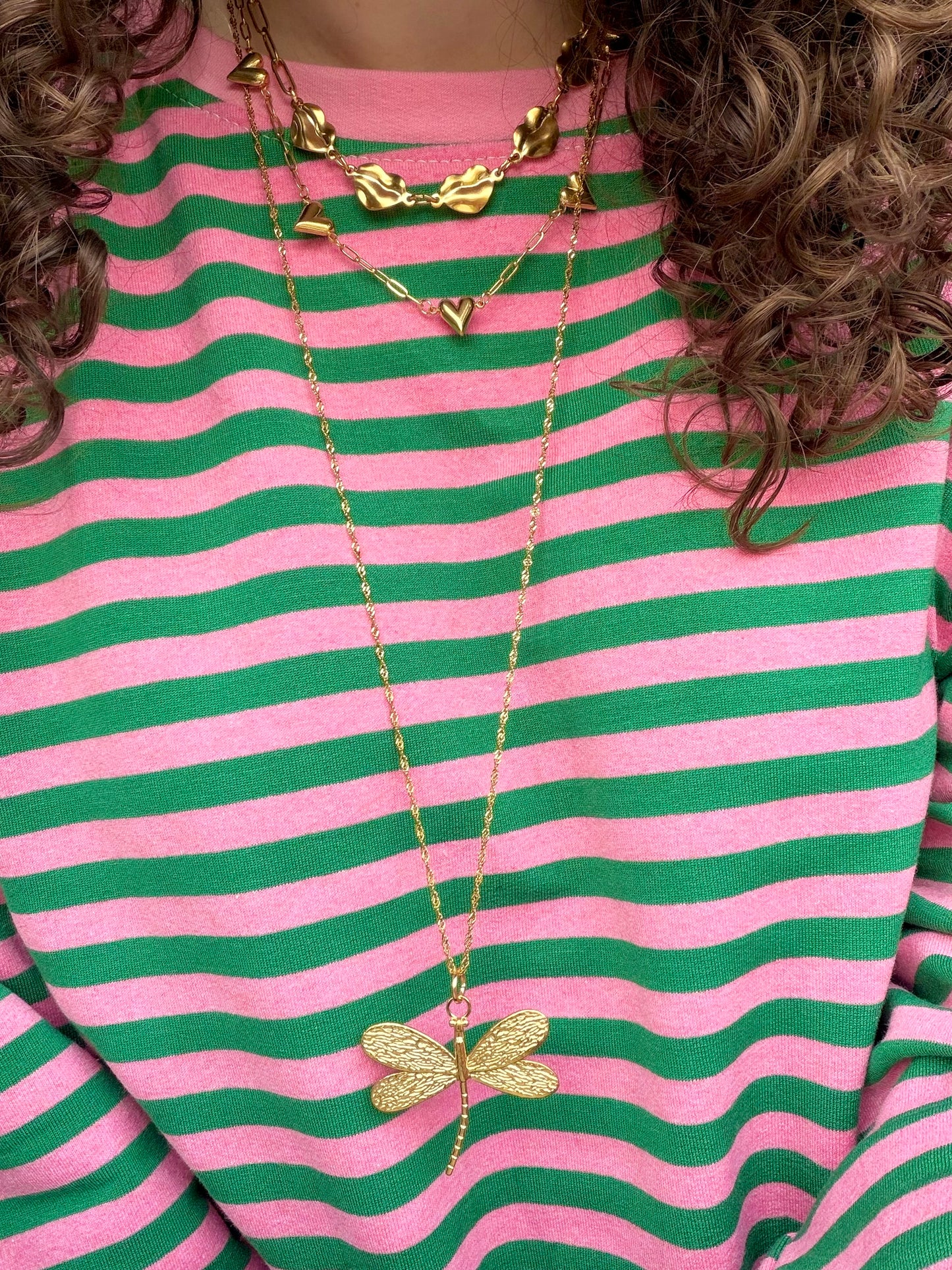 'HEART CHAIN' ketting - goud