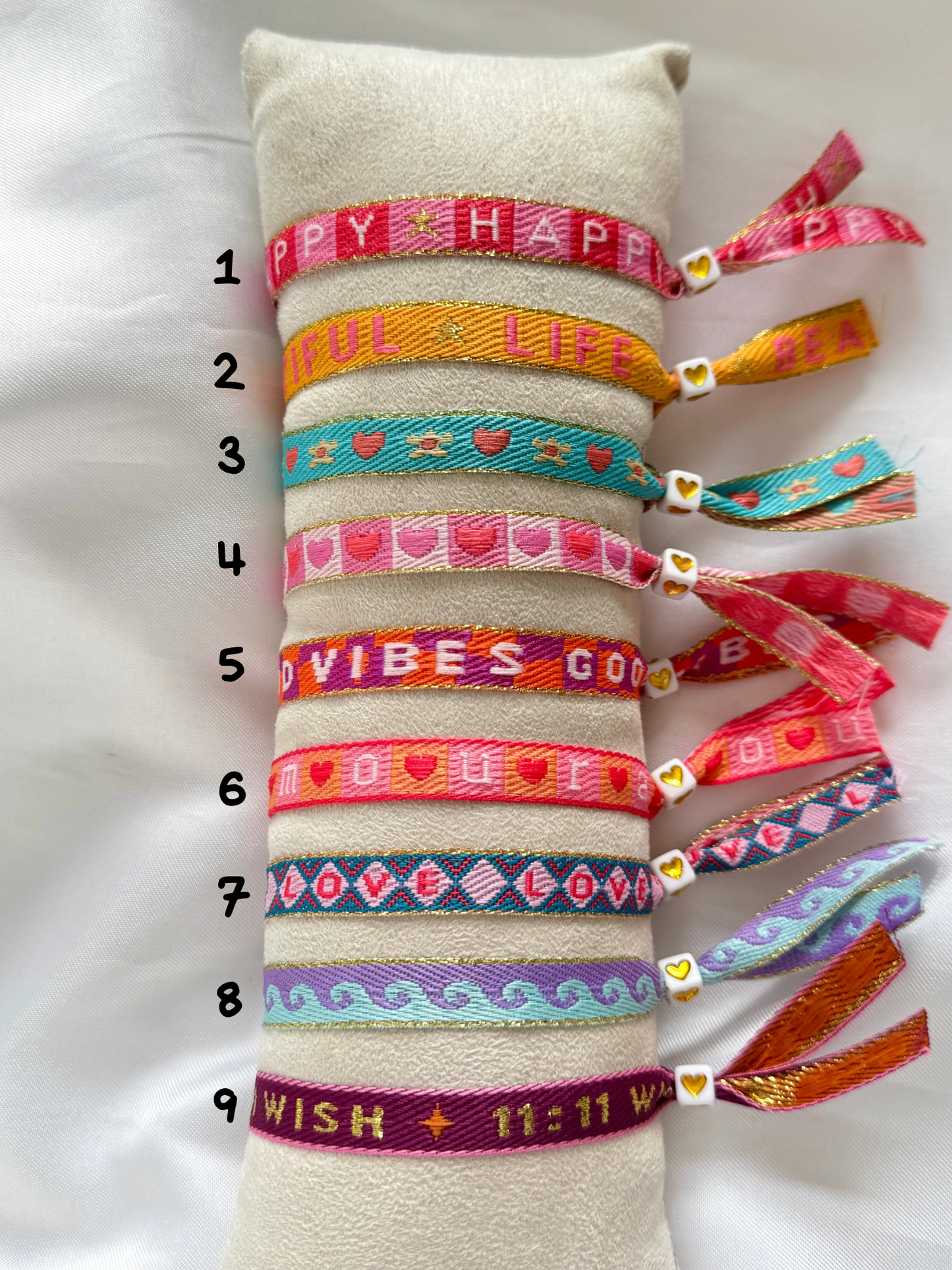 ‘HAPPY’ lint armbandjes