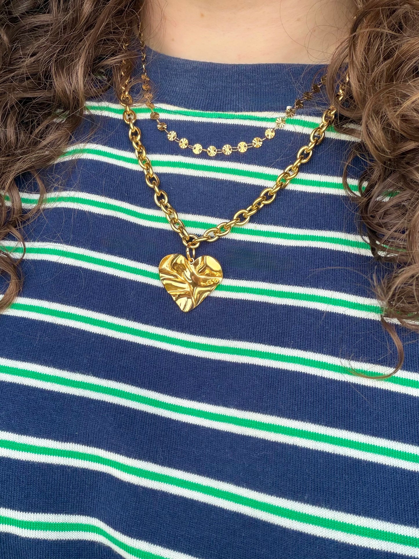 'SMALL DISCO' ketting - goud
