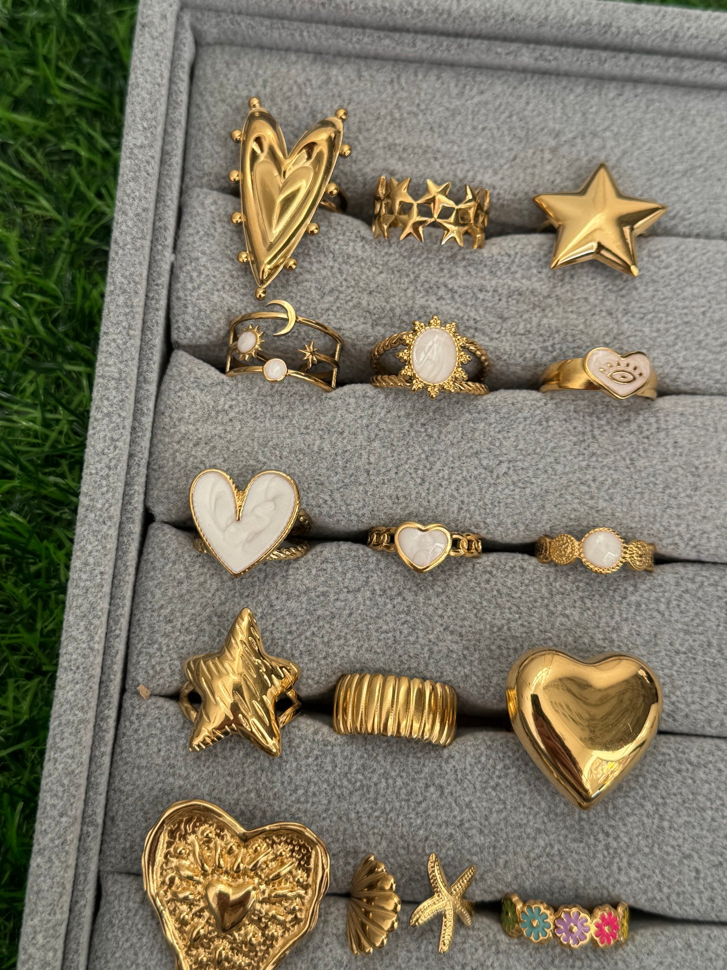 ‘LOLA’ ring - goud/zilver