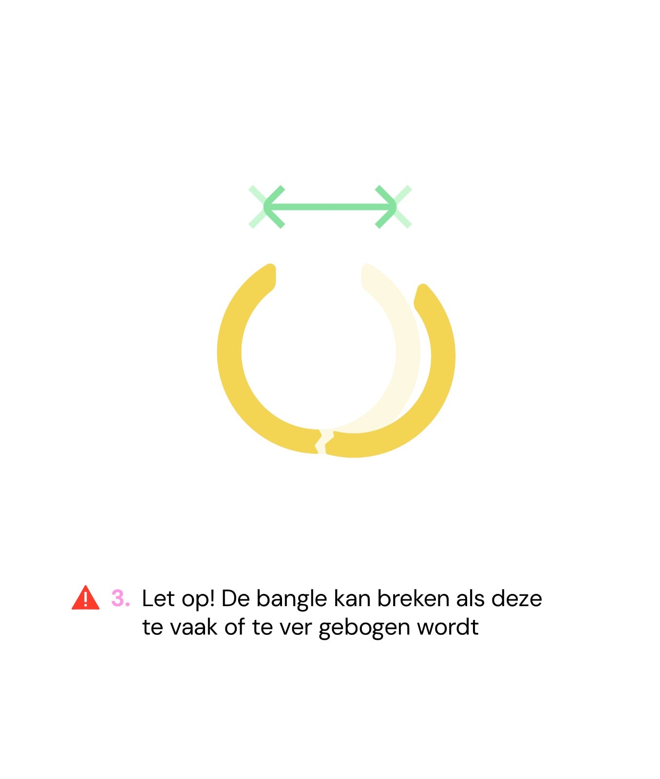 ‘TWISTER’ bangle - goud/zilver