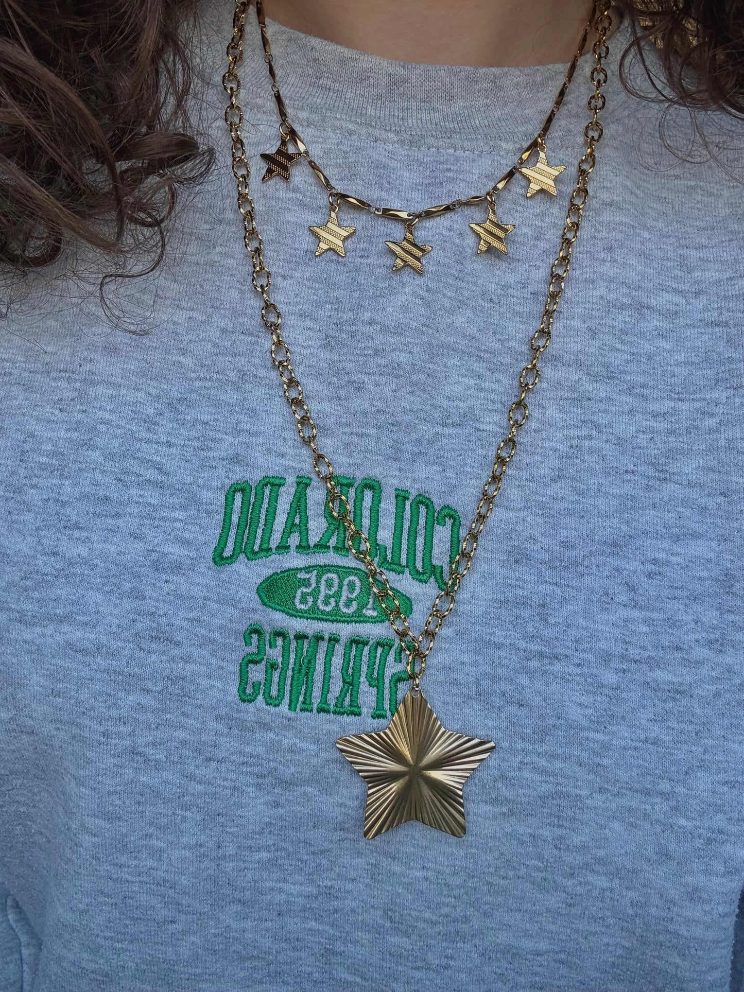 ‘BIG STAR’ ketting - goud