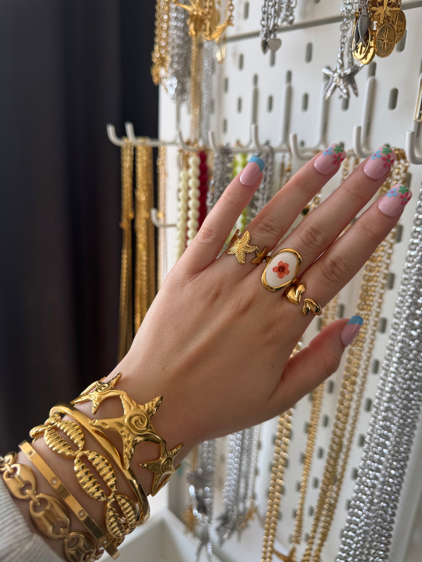 ‘CLASSY SUMMER’ ring - goud/zilver