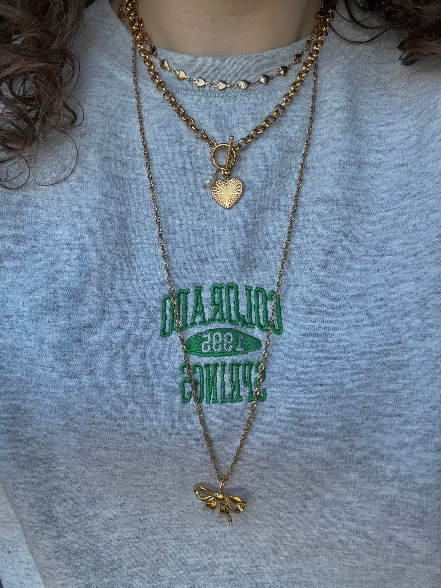 ‘CLASSY PEARL’ ketting - goud