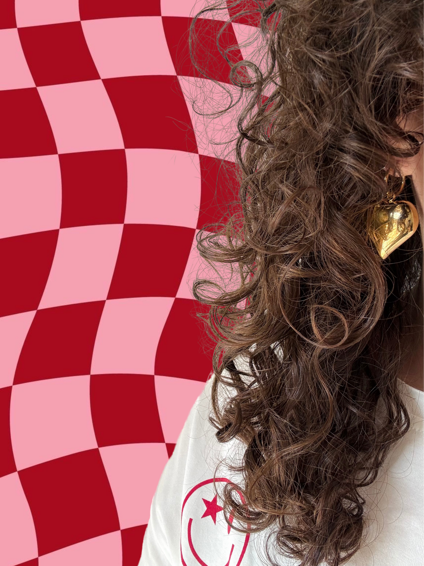 ‘BIG LOVE’ oorbellen - goud/zilver