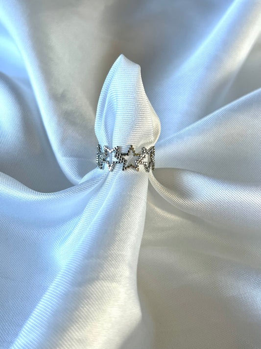 ‘STARS’ ring - goud/zilver