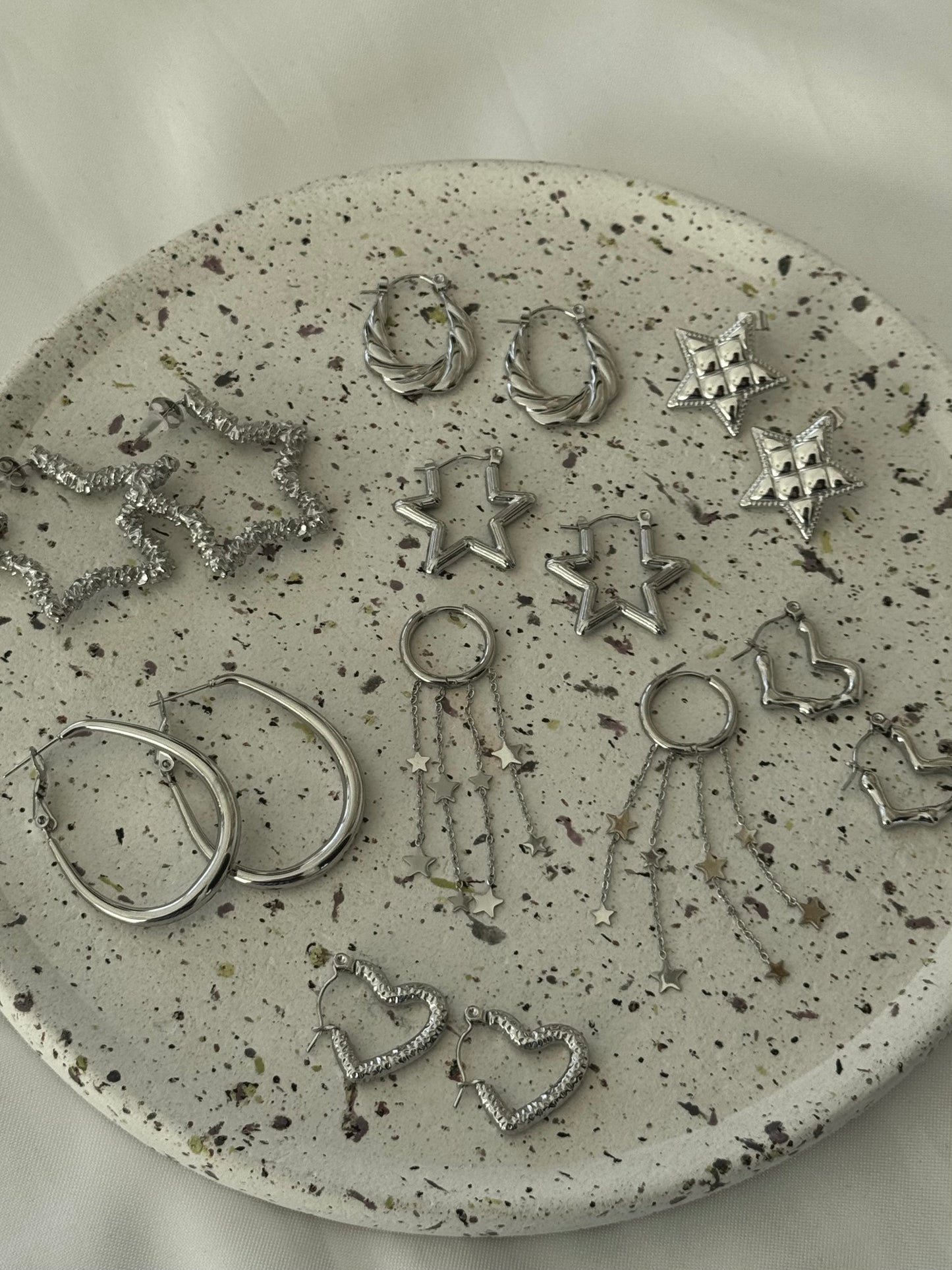 ‘STARGIRL’ oorbellen - zilver