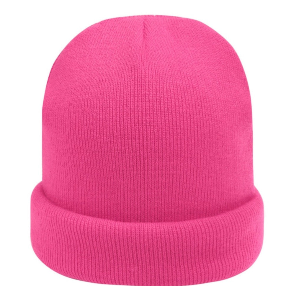 Roze beanie