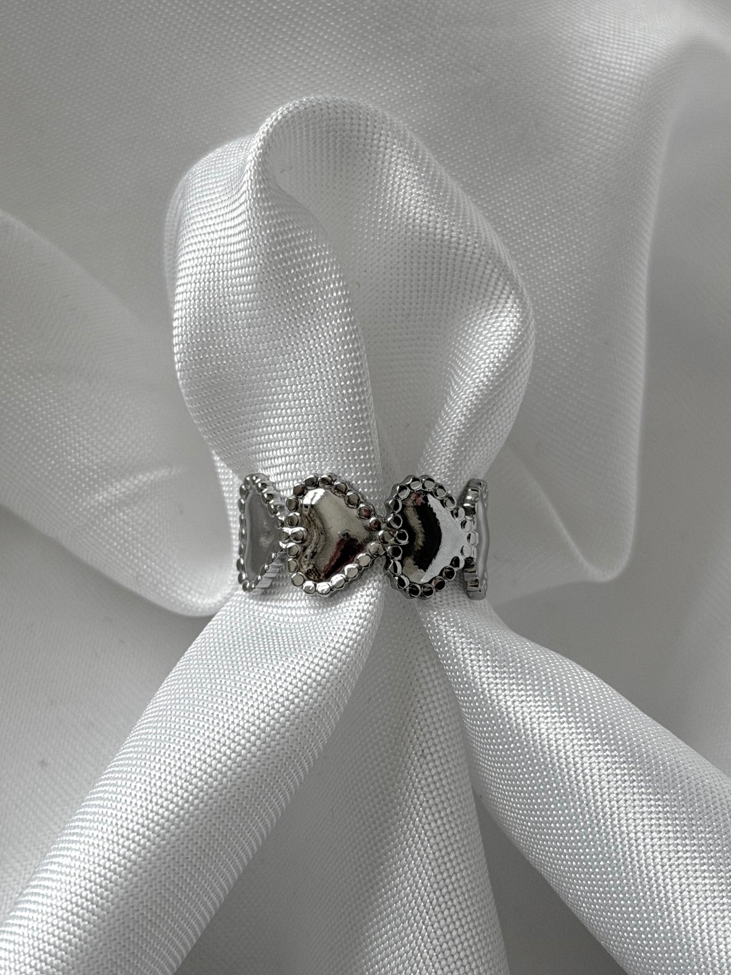 ‘BIG HEART’ ring - goud/zilver