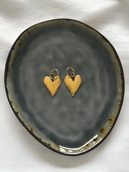 Anna oorbellen - goud/zilver