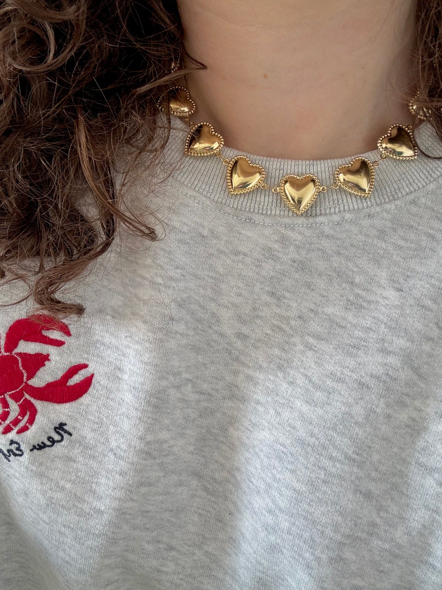 ‘LOVE’ ketting - goud/zilver
