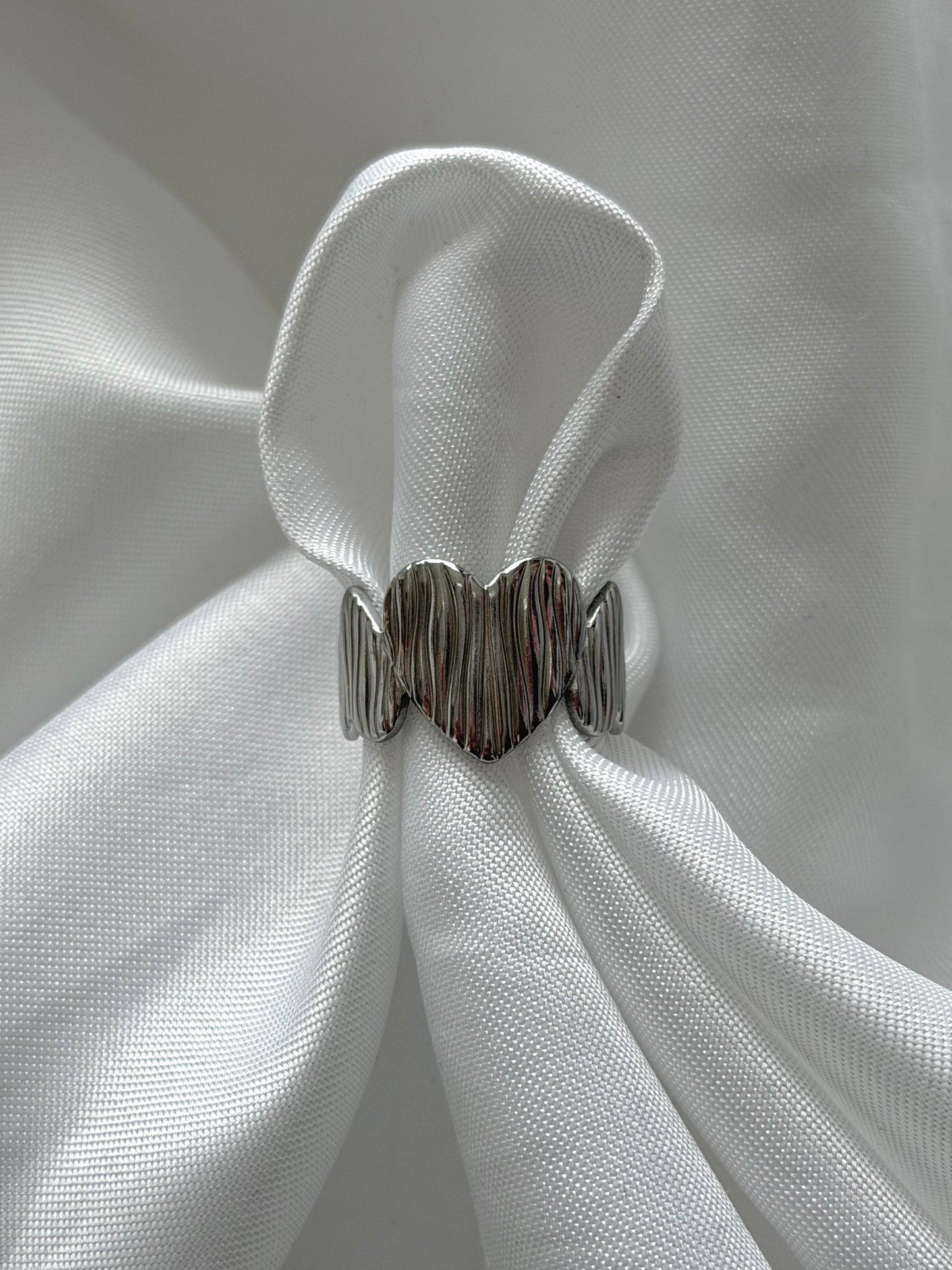 ‘FALL IN LOVE’ ring - goud/zilver