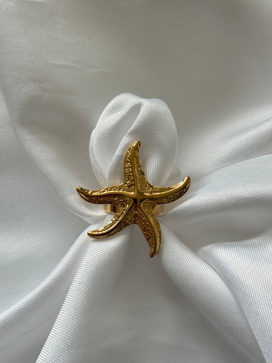 ‘SUMMER VIBES’ ring - goud/zilver