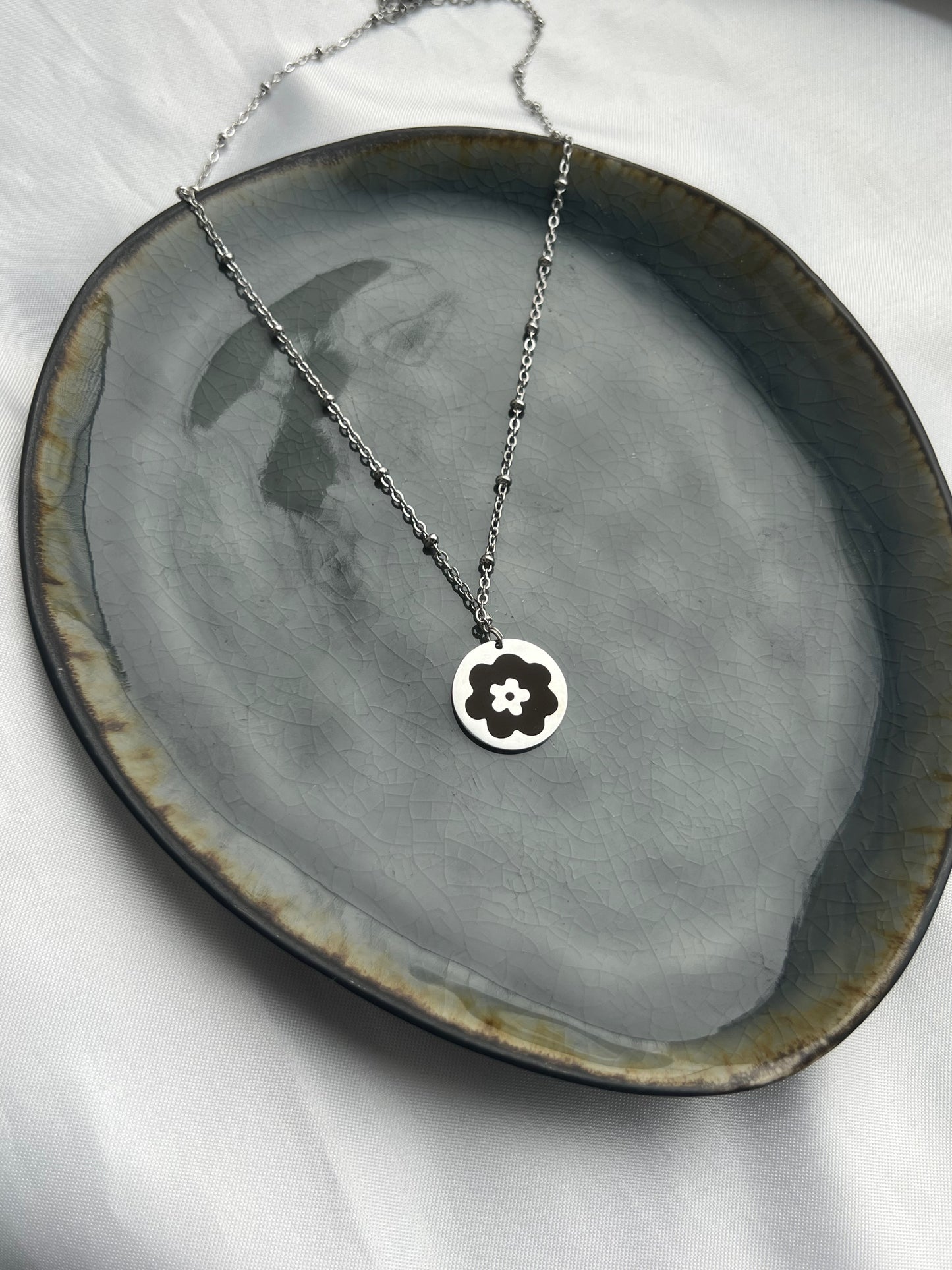 ‘BLOEMENKRAAL’ ketting - goud/zilver
