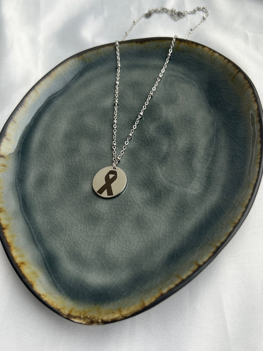 ‘RIBBON’ ketting - goud/zilver