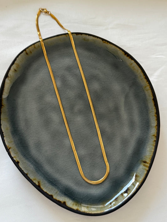 ‘VISSENGRAAT’ ketting - goud/zilver