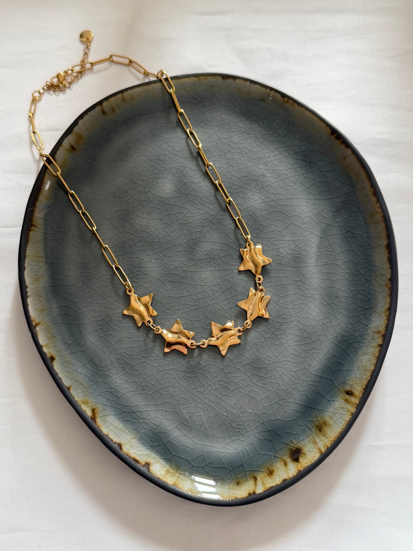 'FUNKY STARS' ketting - goud