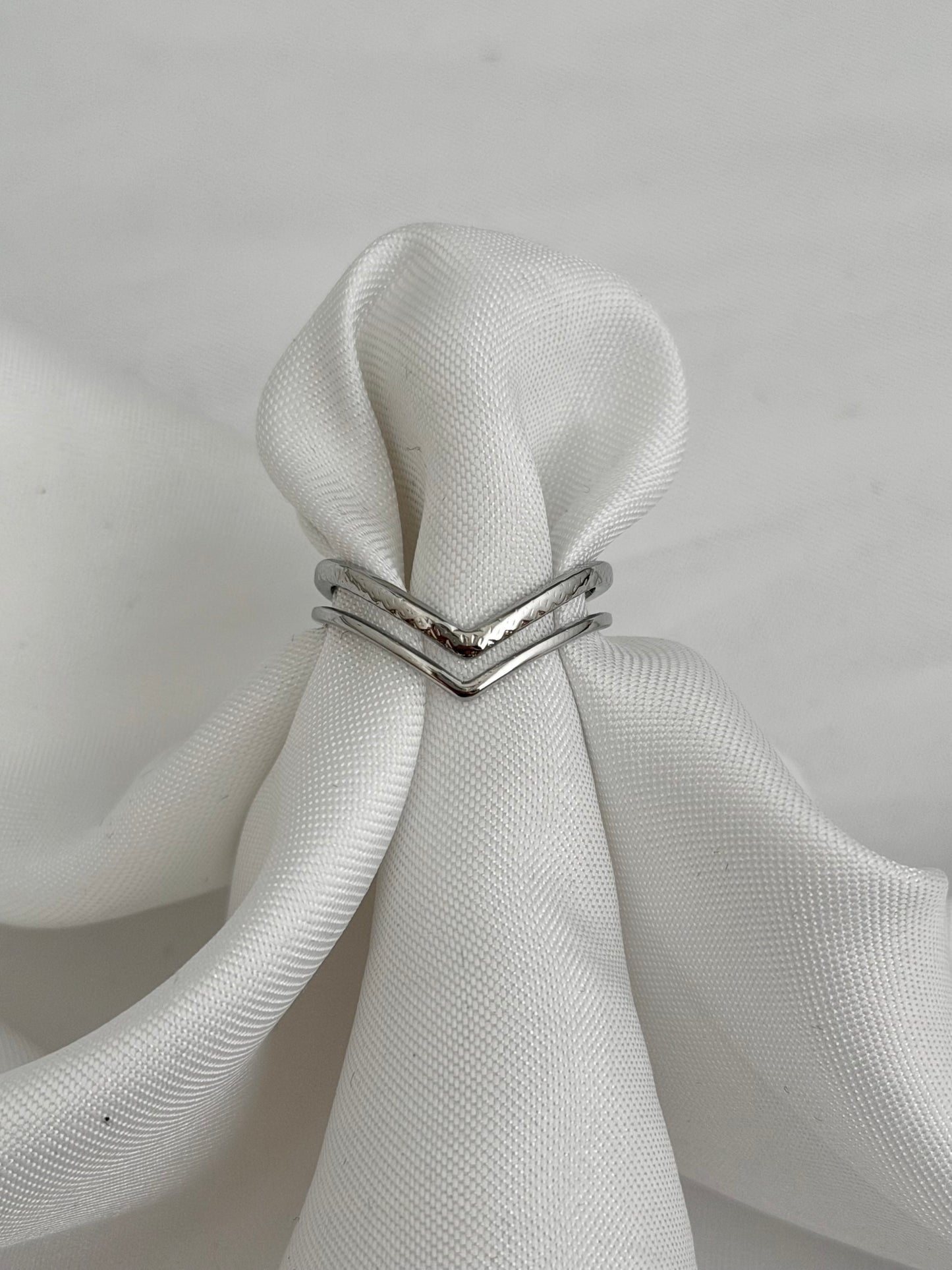 'ARROW' ring - goud/zilver
