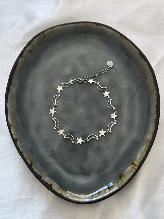 ‘LAYLA’ enkelbandje - zilver