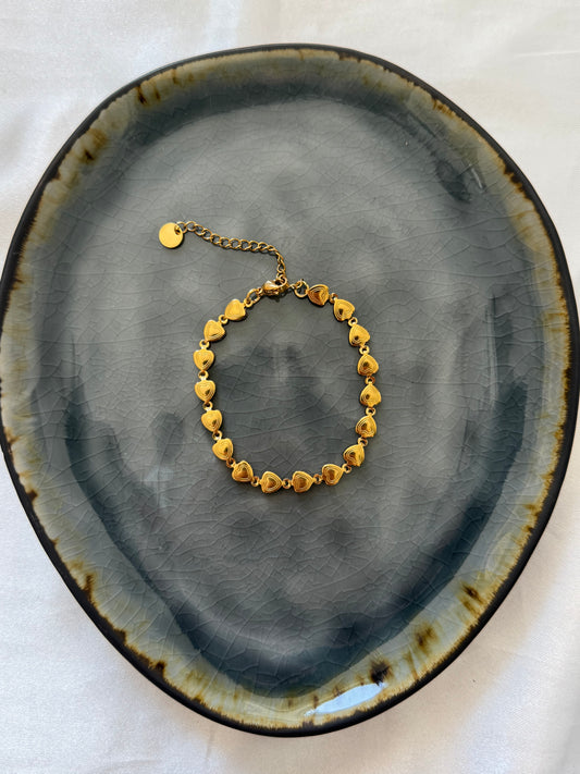 ‘LOVER’ armband - goud