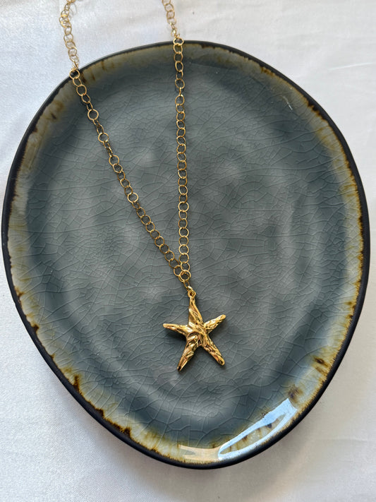 ‘STARFISH’ ketting - goud/zilver