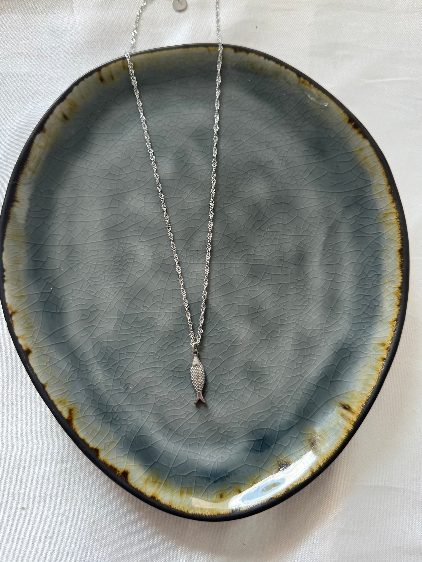 ‘LITTLE FISH’ ketting - goud/zilver