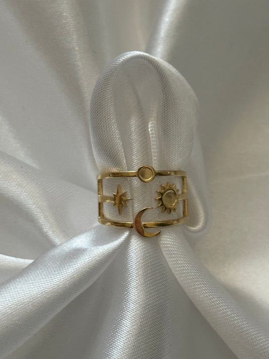 ‘MELISSA’ ring - goud/zilver