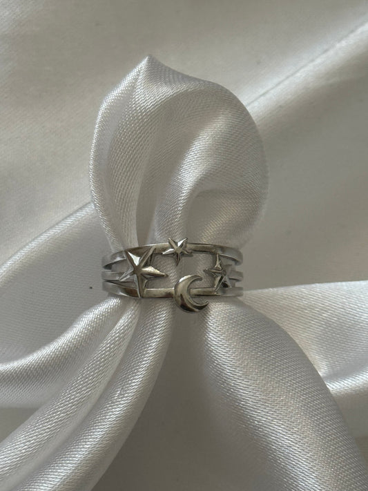 ‘STERREN’ ring - zilver