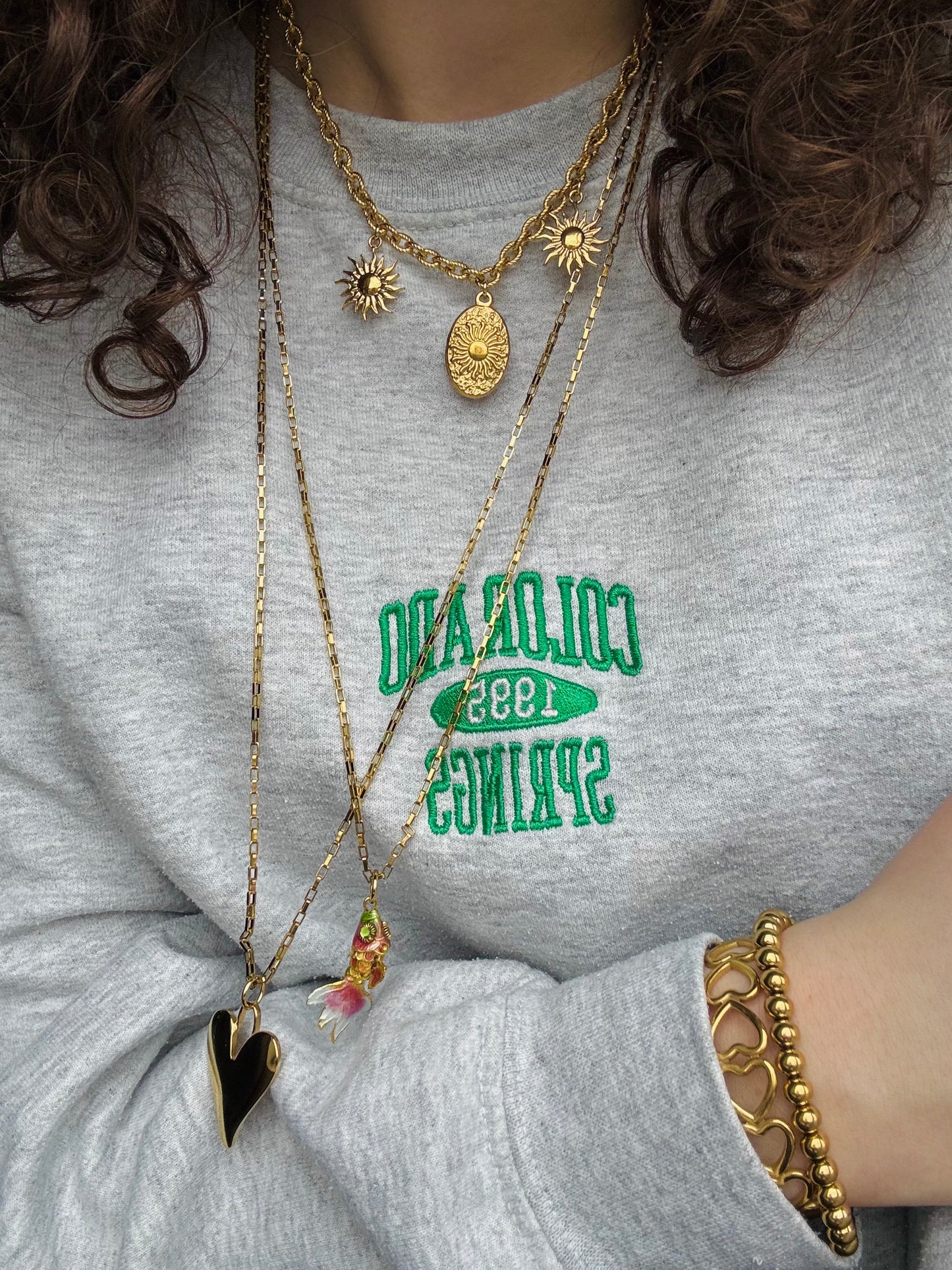 ‘SUNNY DAYS’ ketting - goud/zilver