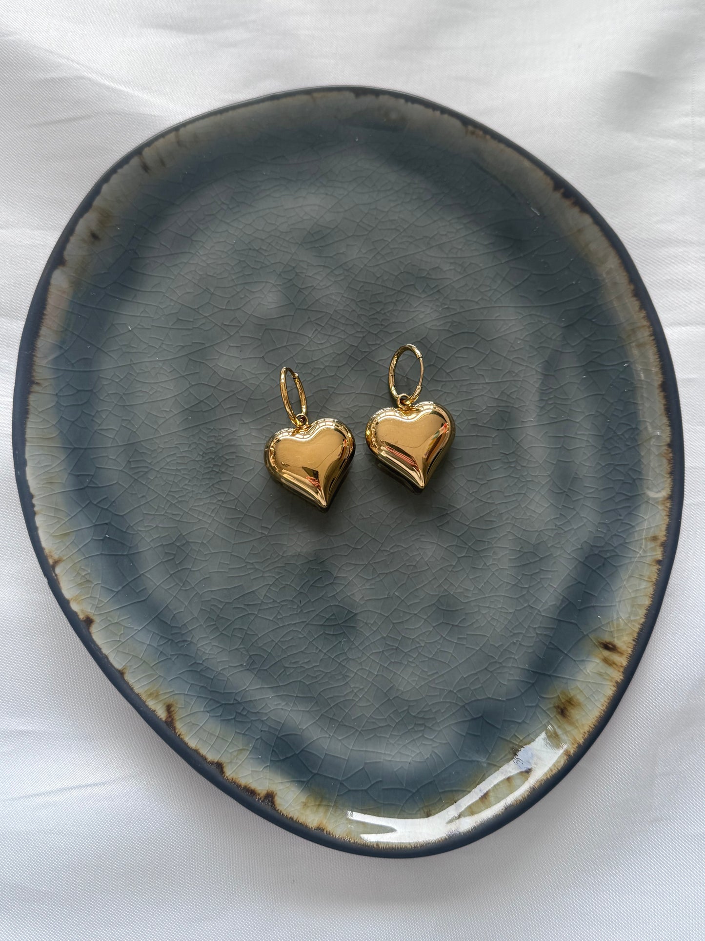 ‘CLASSIC HEART’ oorbellen - goud