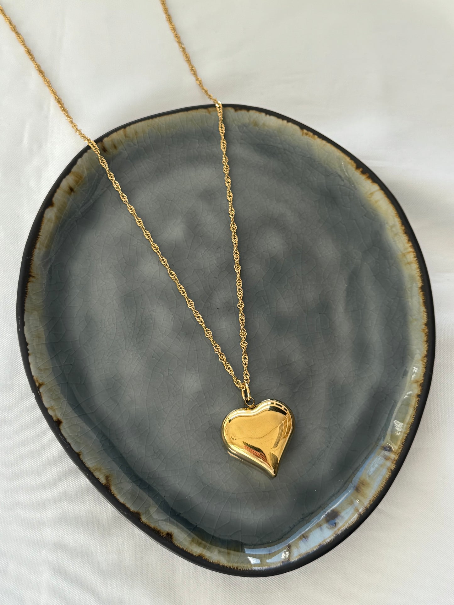 ‘BIG LOVE’ ketting - goud/zilver