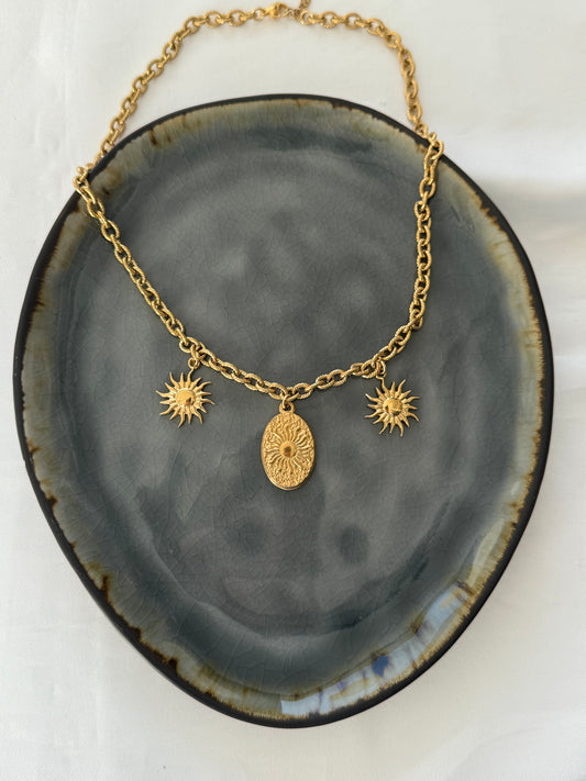 ‘SUNNY DAYS’ ketting - goud/zilver