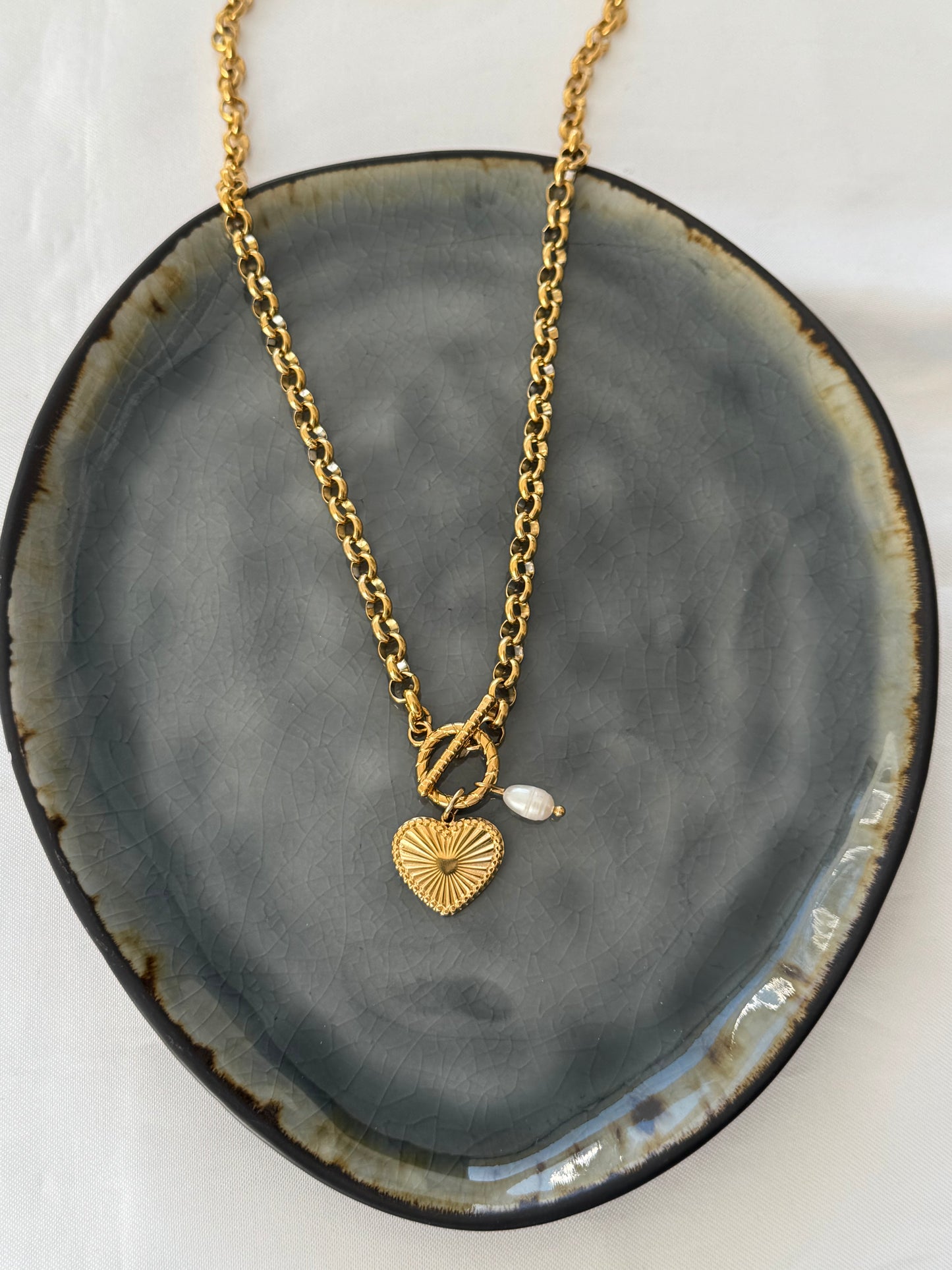 ‘CLASSY PEARL’ ketting - goud