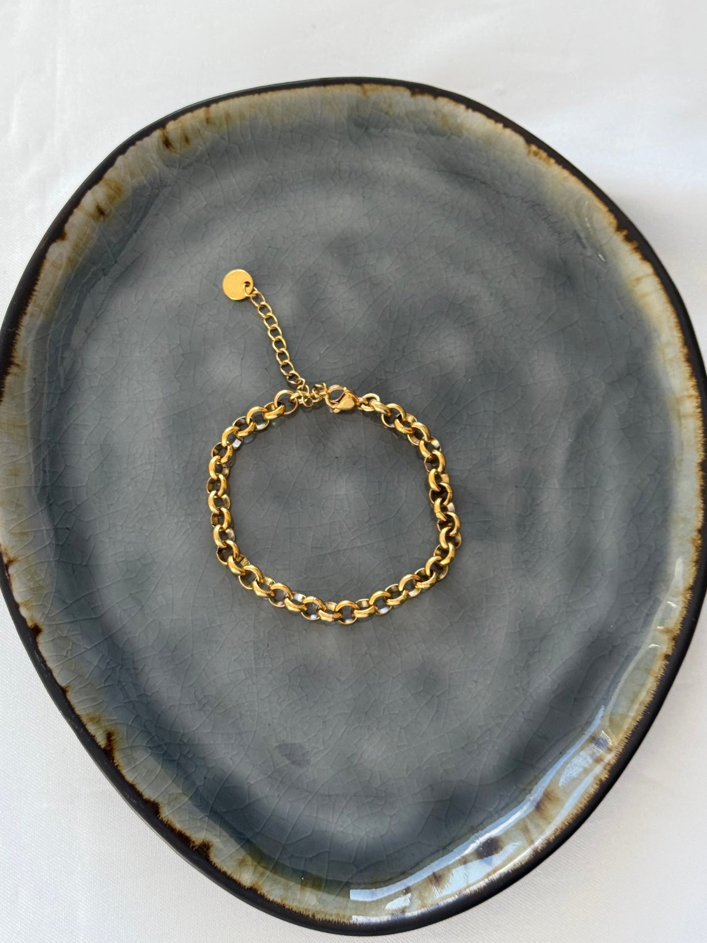 ‘PARIS’ armband - goud/zilver