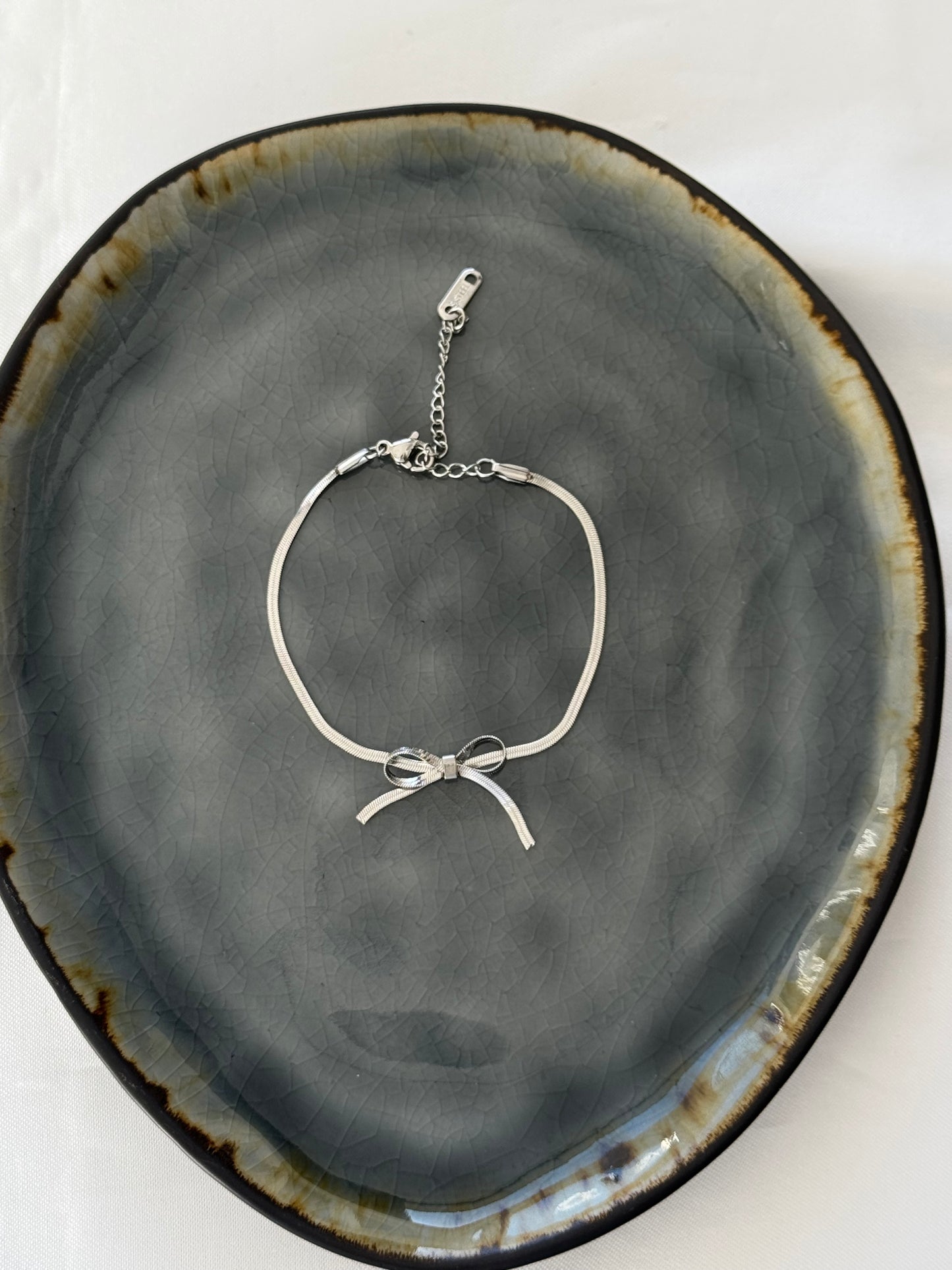 ‘LITTLE BOW’ armband - goud/zilver