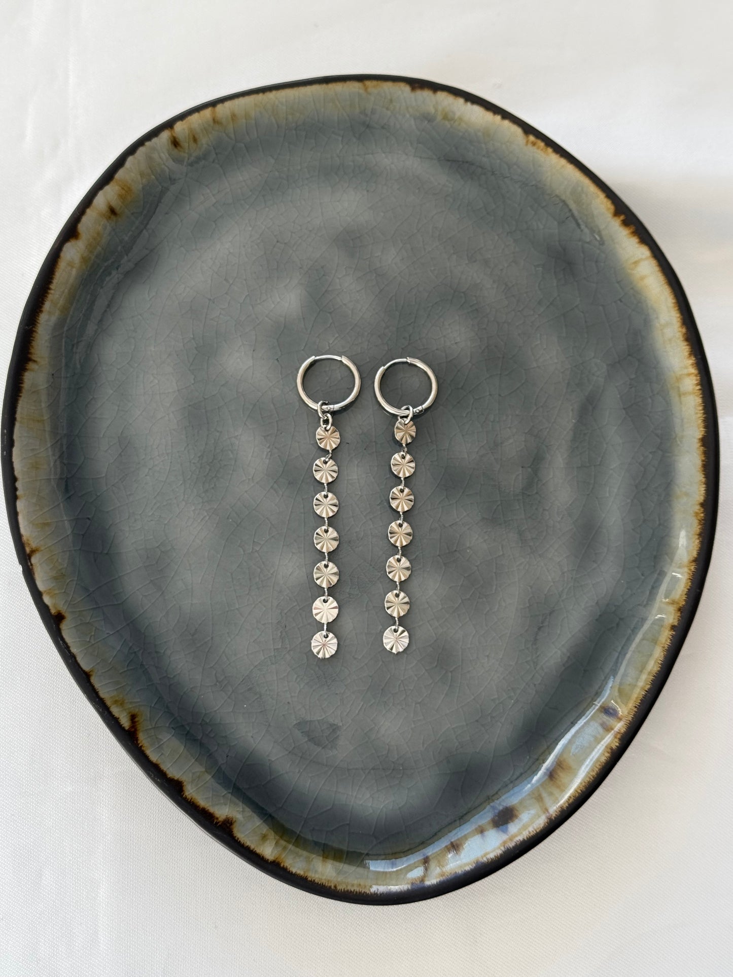 ‘DISCO’ oorbellen - goud/zilver