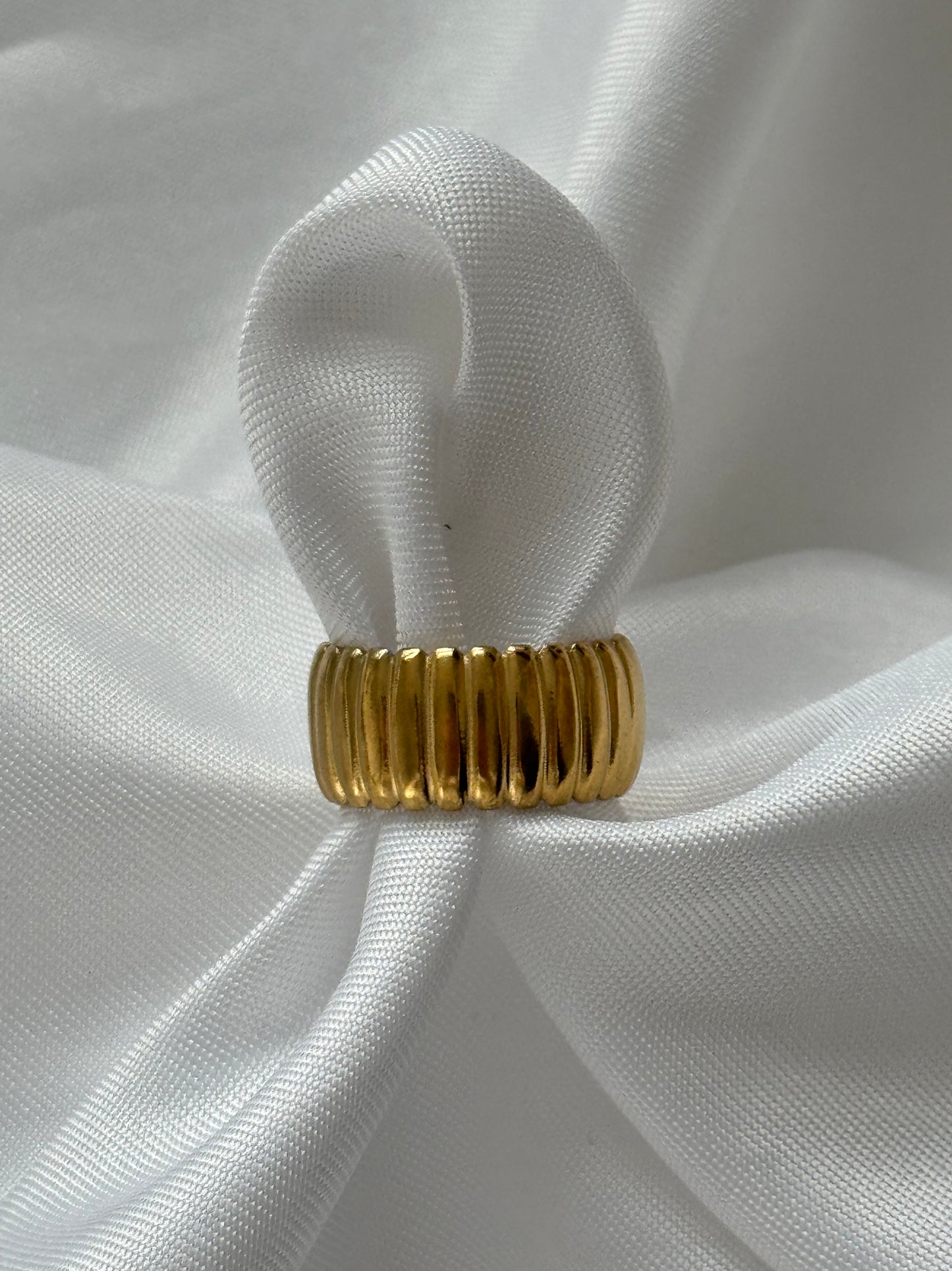 ‘CHUNKY’ ring - goud/zilver
