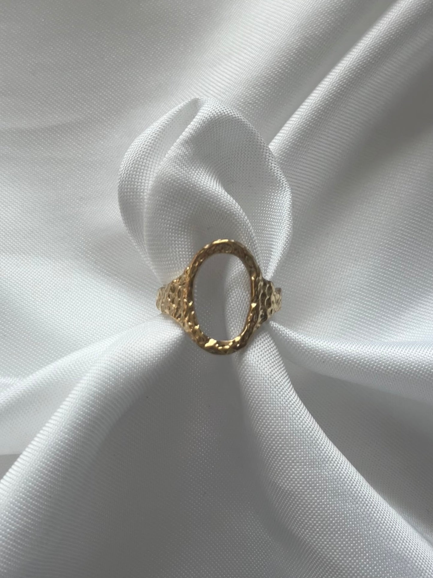 ‘SMALL TIRZA’ ring - goud/zilver
