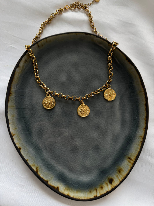 ‘NORA’ ketting - goud/zilver