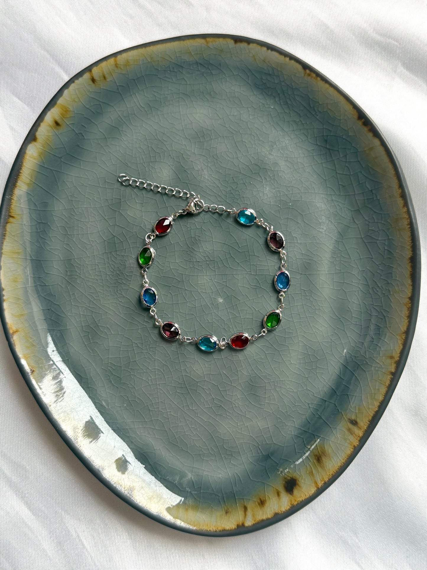 ‘COLOR’ armband - goud/zilver