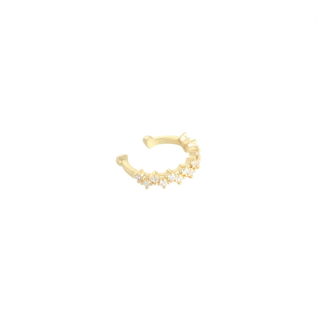 Glitter earcuff - goud / zilver