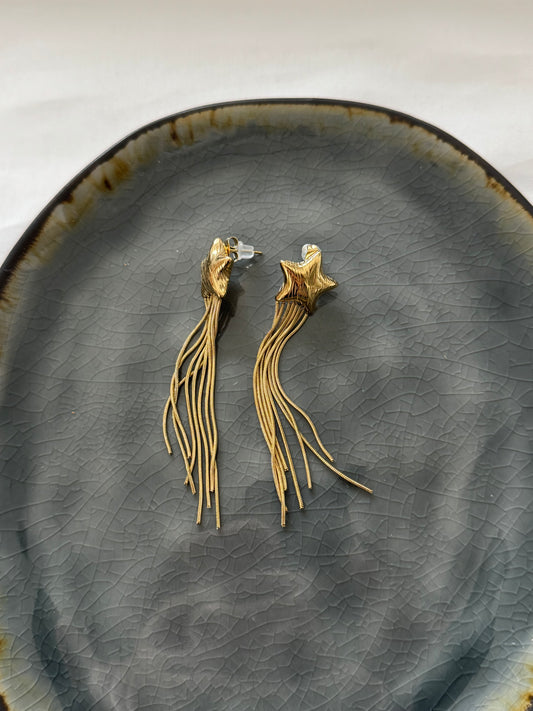 ‘SPARKLES’ oorbellen - goud/zilver