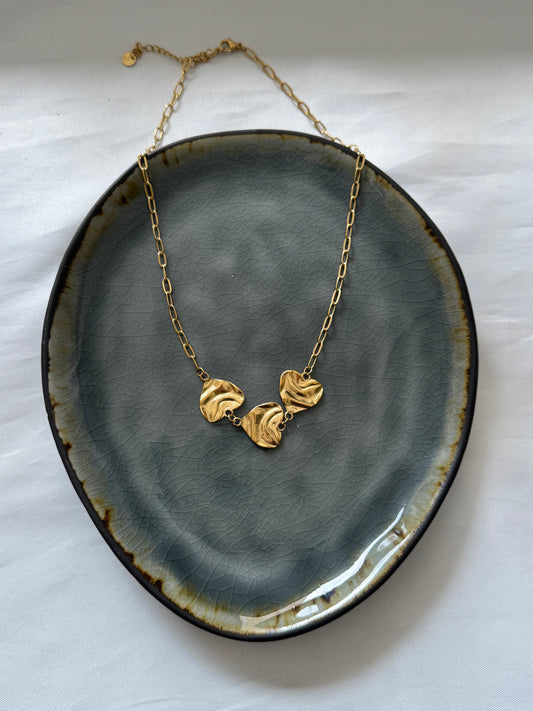 ‘LOVED’ ketting - goud/zilver