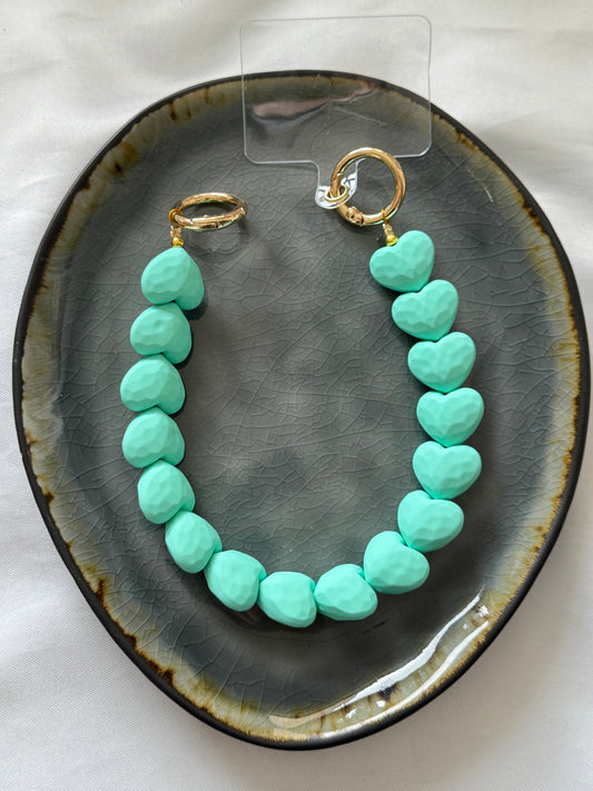 ‘BLUE HEARTS’ telefoonkoordje