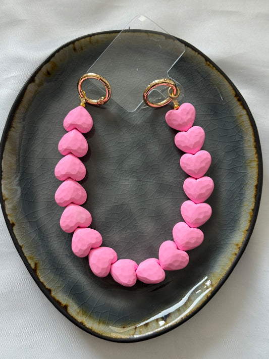 ‘PINK HEARTS’ telefoonkoordje