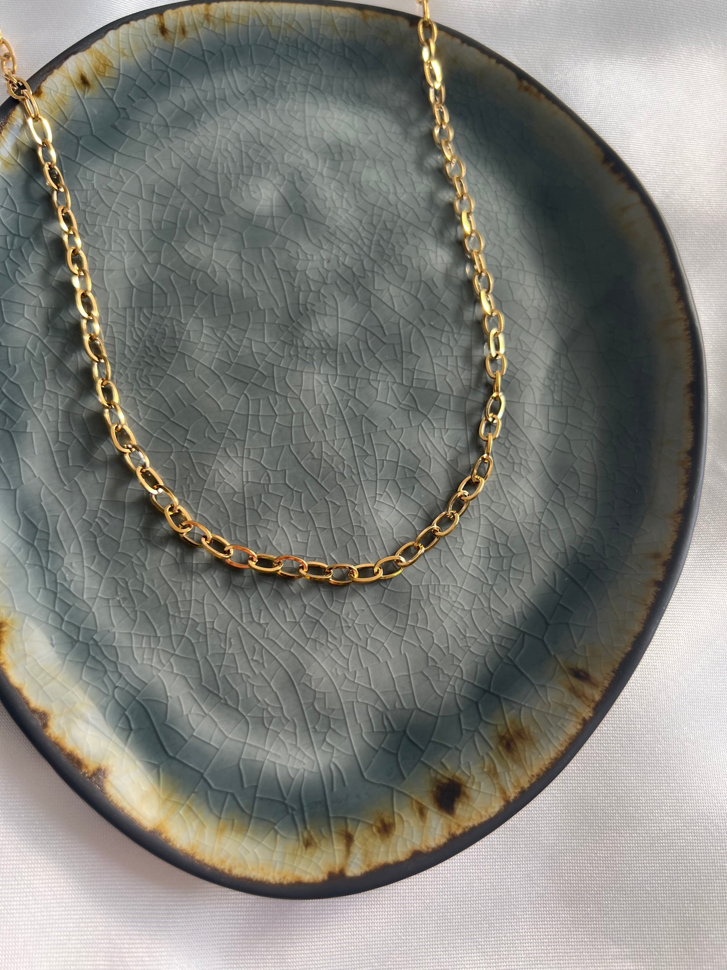 Classic ketting - goud / zilver
