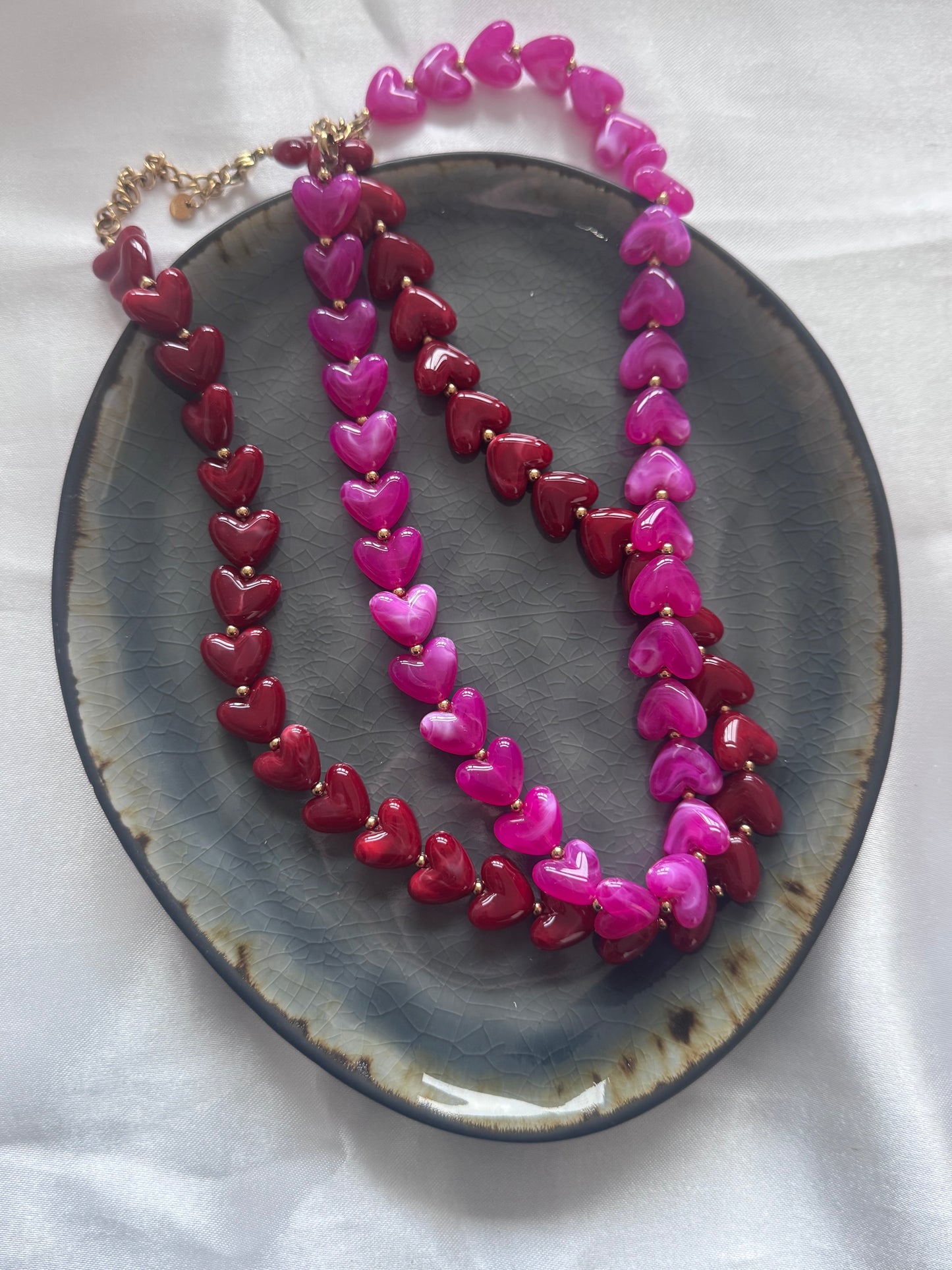 ‘HEART BEADS’ ketting - diverse kleuren