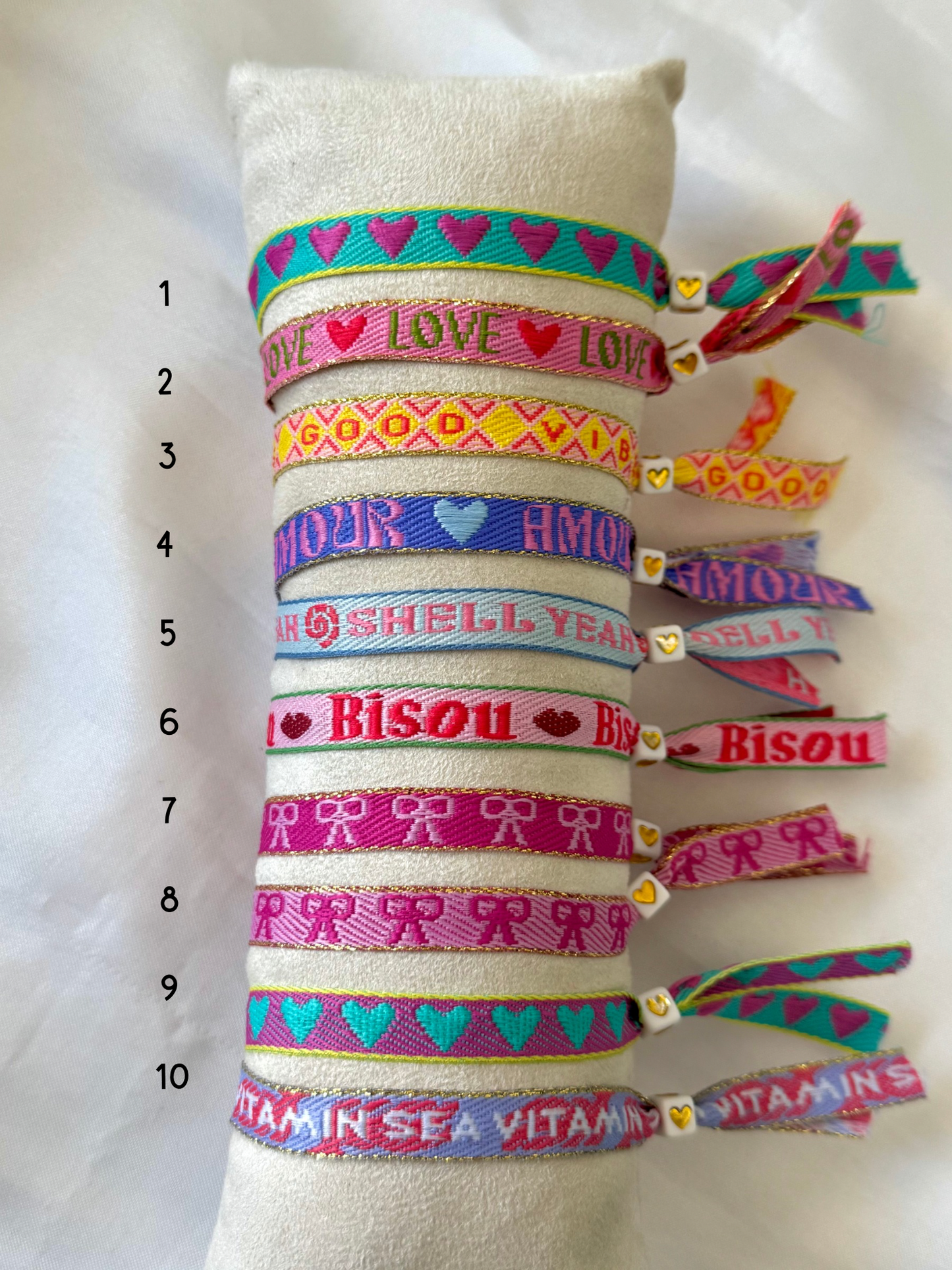 ‘BEACH’ lint armbandjes